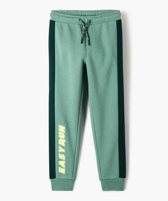 Pantalon de jogging avec bandes contrastantes garçon vue1 - GEMO (ENFANT) - GEMO