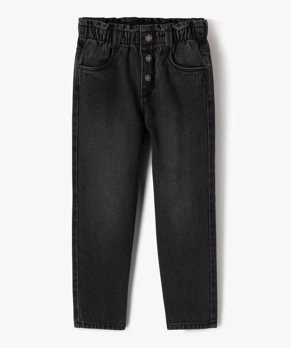 Jean slouchy à taille haute ajustable fille vue1 - GEMO (ENFANT) - GEMO