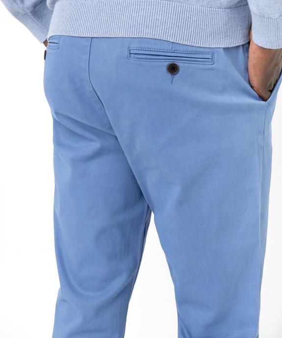 Pantalon chino en coton stretch coupe Slim homme vue2 - GEMO 4G HOMME - GEMO