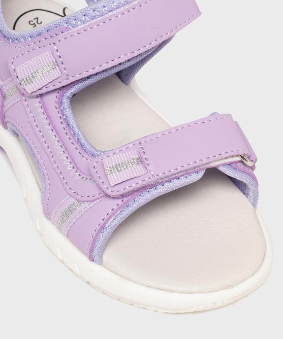 Sandales en toile ajustables par 3 scratchs fille - Lovely Wings vue6 - LOVELY WINGS - GEMO