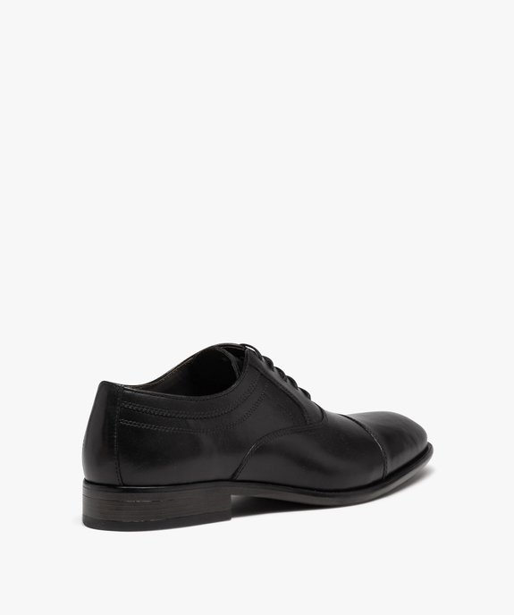 Derbies homme classiques dessus en cuir uni - Taneo vue4 - TANEO - GEMO
