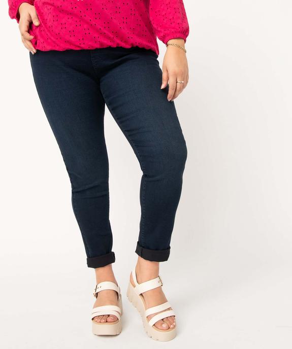 Jegging femme grande taille avec plis sur les hanches vue1 - GEMO 4G GT - GEMO