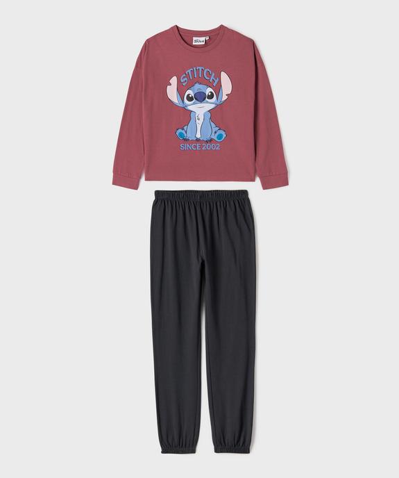Pyjama bicolore avec motif Stitch fille - Disney vue1 - LILO & STITCH - GEMO