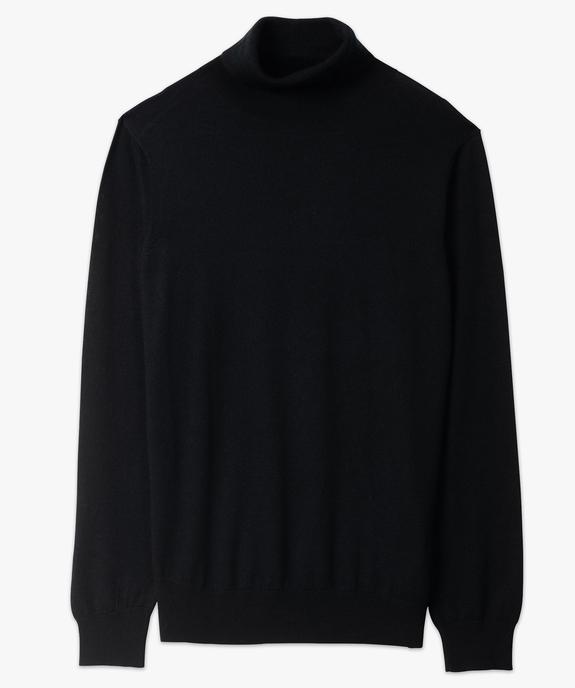 Pull homme à col roulé 100% laine mérinos vue4 - GEMO (HOMME) - GEMO