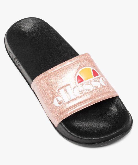 Mules de piscine femme avec dessus pailleté et logo- Ellesse vue5 - ELLESSE - GEMO