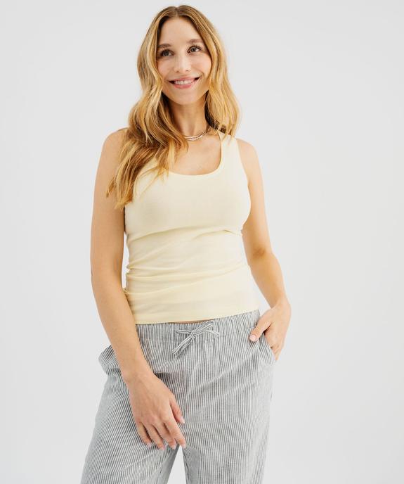 Débardeur à col rond femme vue1 - GEMO 4G FEMME - GEMO