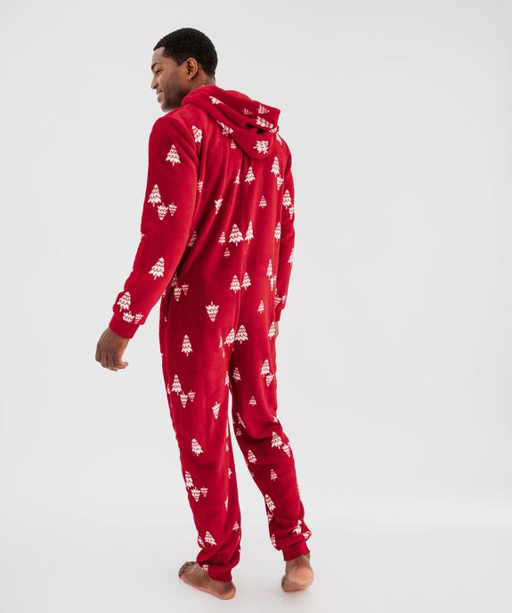 Combinaison pyjama zippée spéciale Noël homme vue4 - GEMO(HOMWR HOM) - GEMO