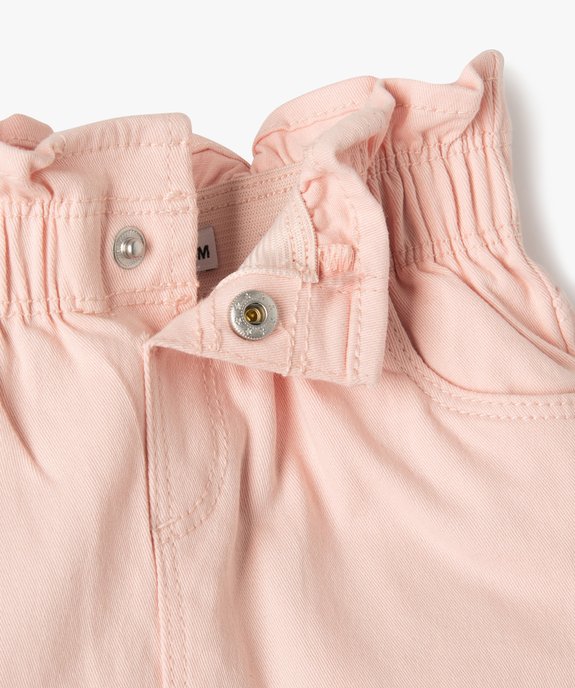 Jupe bébé fille à taille froncée en coton stretch vue2 - GEMO(BEBE DEBT) - GEMO
