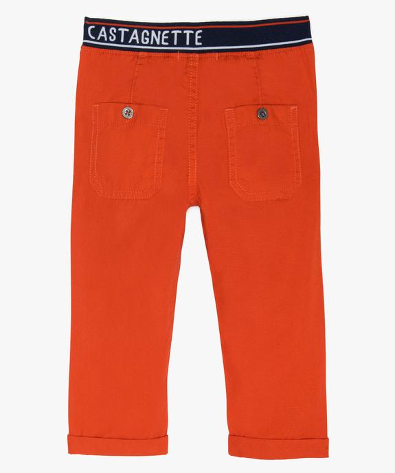 Pantalon bébé garçon à taille élastiquée - Lulu Castagnette vue2 - LULUCASTAGNETTE - GEMO