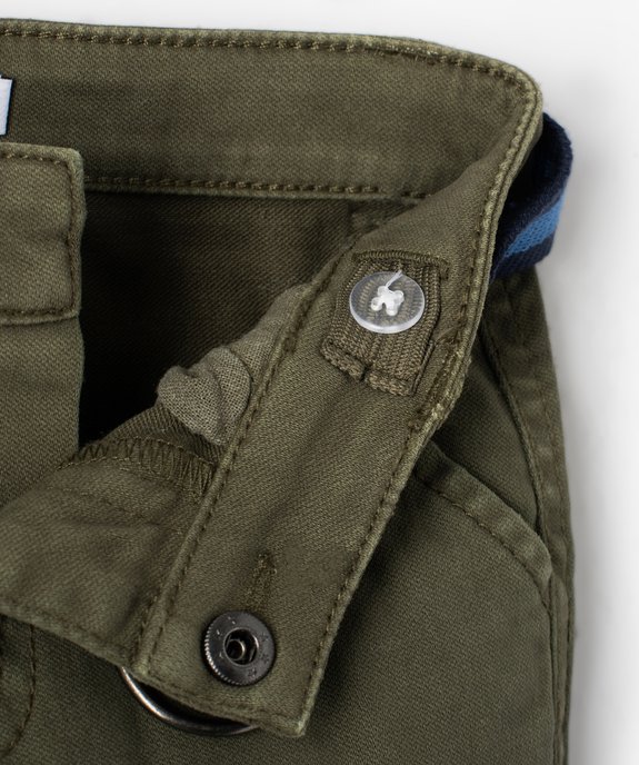 Pantalon bébé garçon cargo à ceinture - LuluCastagnette vue2 - LULUCASTAGNETTE - GEMO