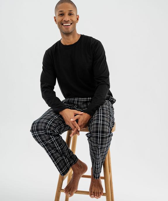 Pyjama avec pantalon à carreaux homme vue2 - GEMO(HOMWR HOM) - GEMO