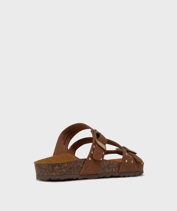 Mules semelle intérieure cuir anatomique  à clous femme vue4 - VALENTINA BALDA - GEMO