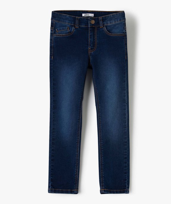 Jean garçon coupe Slim légèrement délavé vue1 - GEMO (ENFANT) - GEMO