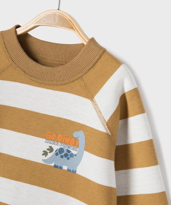 Sweat réversible à motif dinosaure bébé garçon vue2 - GEMO(BEBE DEBT) - GEMO