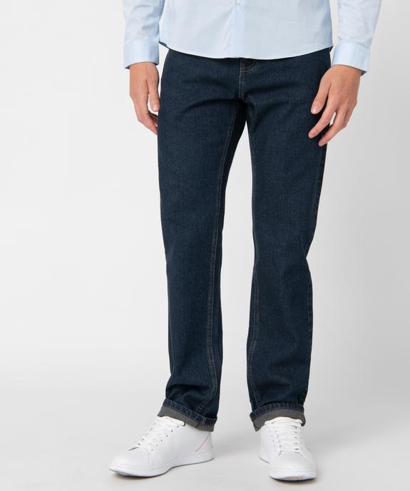 Jean homme coupe Regular aspect brut vue1 - GEMO (HOMME) - GEMO