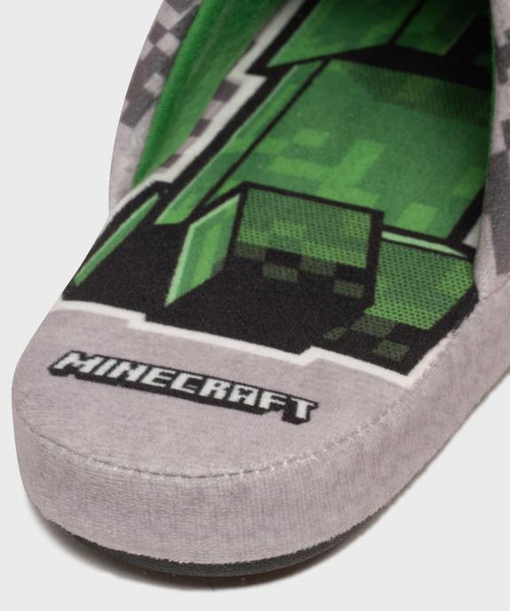 Chaussons mules en velours garçon - Minecraft vue6 - MINECRAFT - GEMO