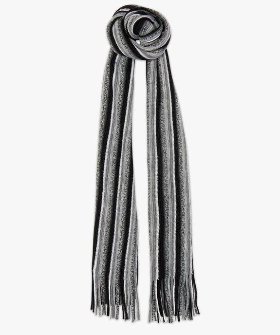 Echarpe rayée pour homme avec longues franges vue1 - GEMO (ACCESS) - GEMO