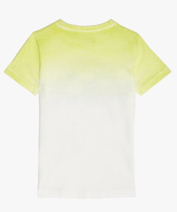 Tee-shirt garçon tie-and-dye avec patch football vue3 - GEMO (ENFANT) - GEMO