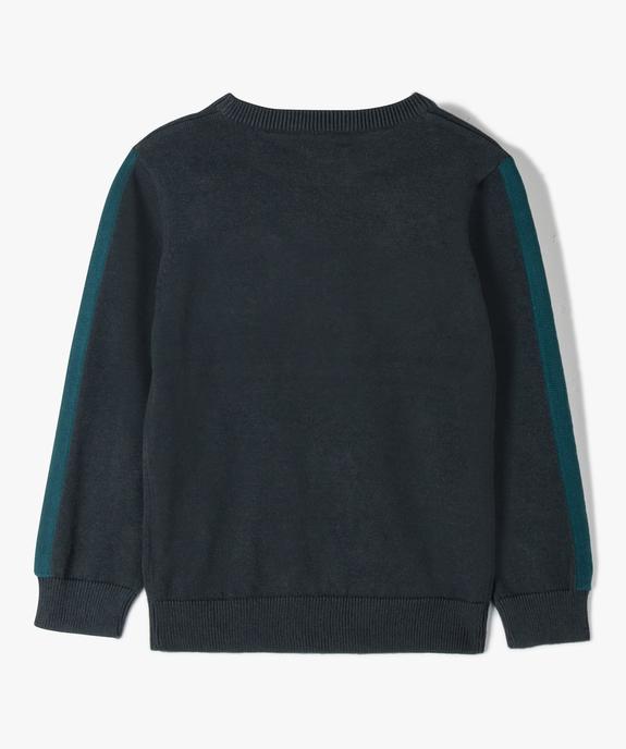 Pull garçon en maille fine avec imprimé bouclette vue4 - GEMO (ENFANT) - GEMO