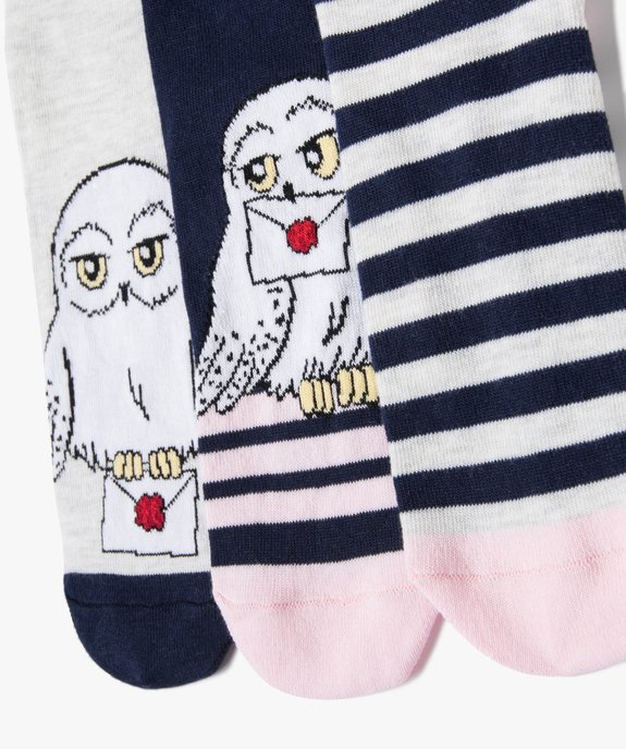 Chaussettes filles avec motifs (lot de 3) - Harry Potter vue2 - HARRY POTTER - GEMO