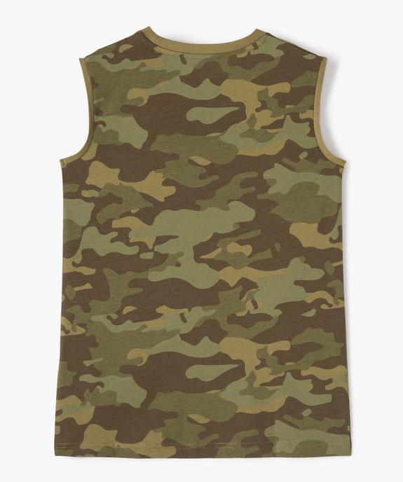 Débardeur garçon à motif camouflage vue3 - GEMO (JUNIOR) - GEMO