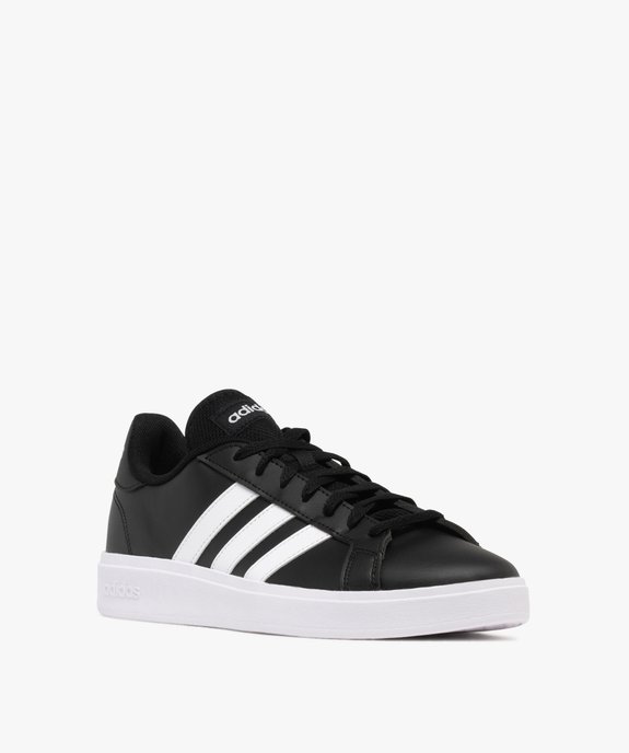 Baskets Grand Court Base style rétro homme - Adidas vue2 - ADIDAS - GEMO