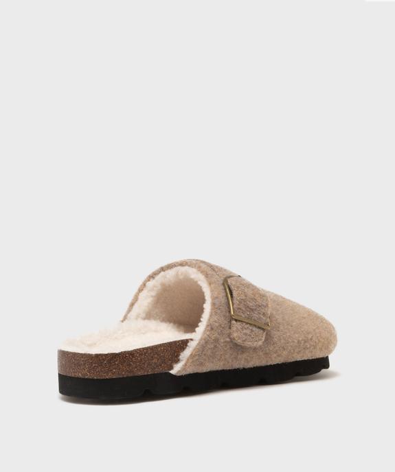 Chaussons sabots doublés sherpa femme - Roadsign vue4 - ROADSIGN D - GEMO