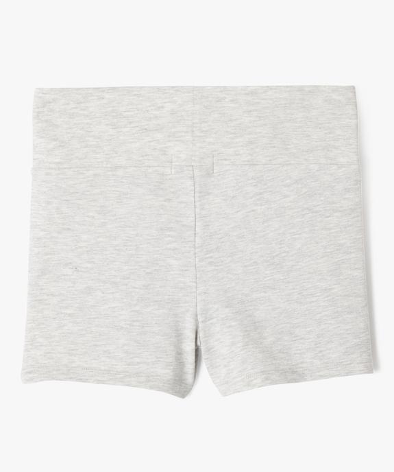 Short en maille avec large taille élastique fille vue3 - GEMO 4G FILLE - GEMO