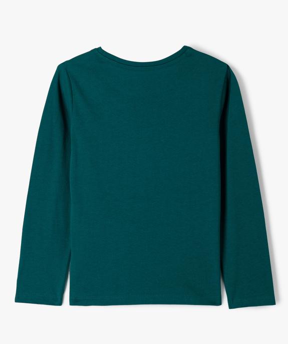 Tee-shirt à manches longues avec motif fille vue3 - GEMO (ENFANT) - GEMO