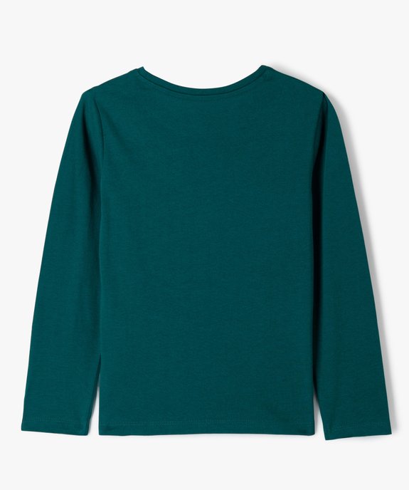 Tee-shirt à manches longues avec motif fille vue3 - GEMO (ENFANT) - GEMO