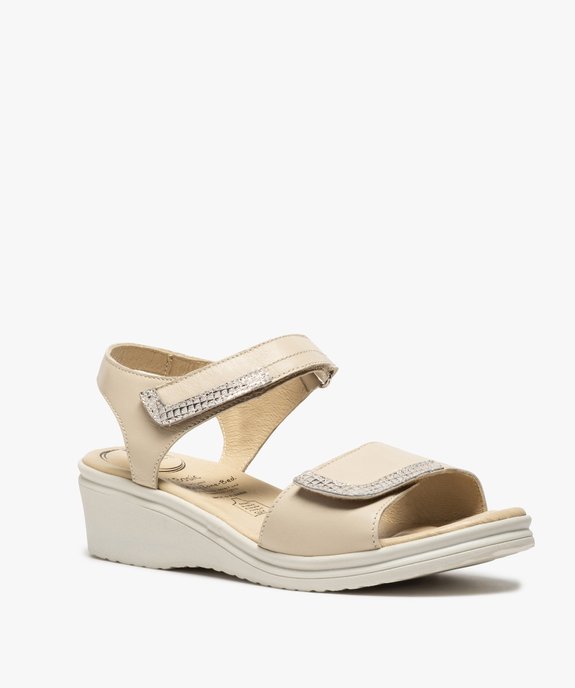 Sandales femme confort à brides scratch – 5 Zones vue2 - 5 REFLEX ZONES - GEMO