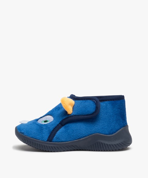 Chaussons garçon bottillons en velours monstre vue3 - GEMO (ENFANT) - GEMO