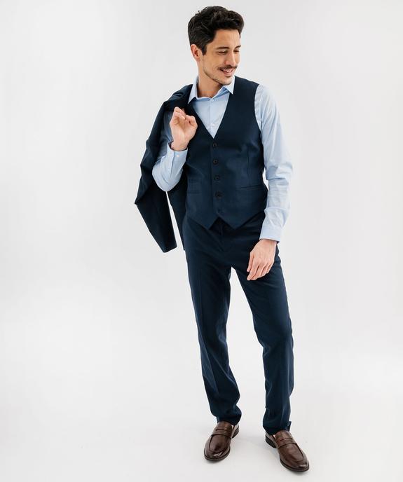Gilet de costume sans manches uni homme vue5 - GEMO 4G HOMME - GEMO