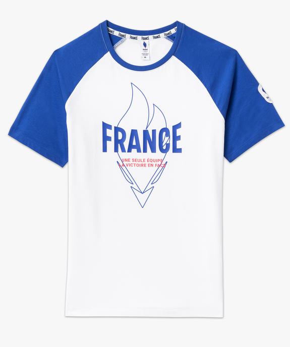 Tee-shirt manches courtes imprimé Équipe de France Olympique vue4 - ALLEZ LES BLEUS - GEMO