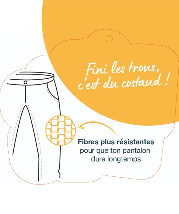 Jean en coton stretch résistant et taille élastiquée bébé garçon vue4 - GEMO(BEBE DEBT) - GEMO