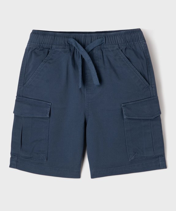 Bermuda cargo taille ajustable garçon vue1 - GEMO (ENFANT) - GEMO