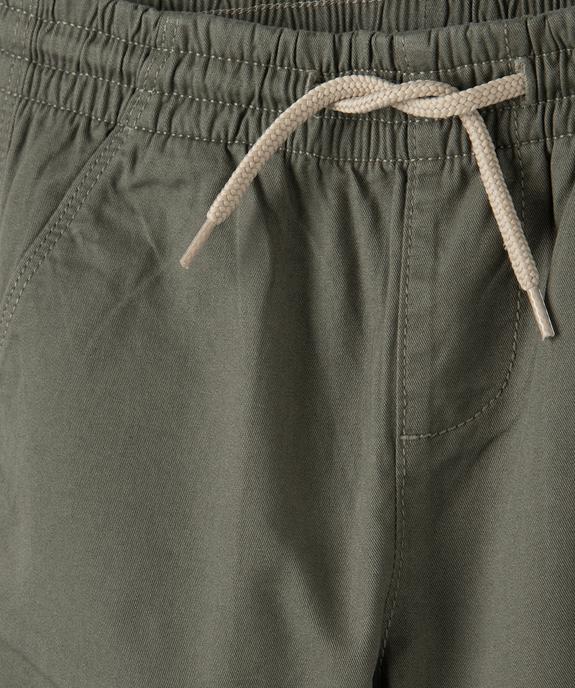 Pantalon cargo taille élastiquée garçon vue2 - GEMO (ENFANT) - GEMO