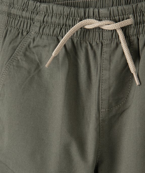 Pantalon garçon avec taille et chevilles élastiquées vue2 - GEMO (ENFANT) - GEMO
