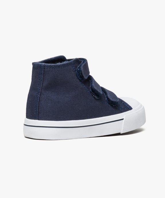 Baskets montantes en toile fermeture scratch (du 24 au 30) vue4 - GEMO (ENFANT) - GEMO