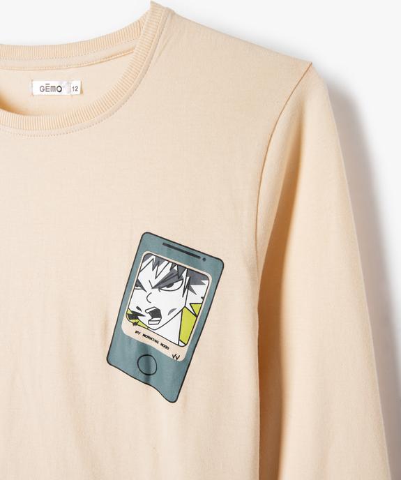 Pyjama garçon avec motif manga vue2 - GEMO (JUNIOR) - GEMO