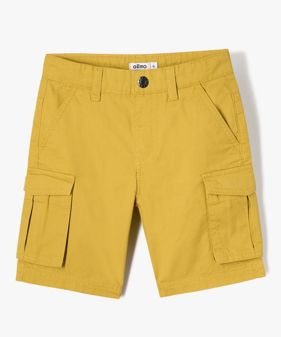Bermuda en toile coupe cargo garçon vue1 - GEMO 4G GARCON - GEMO