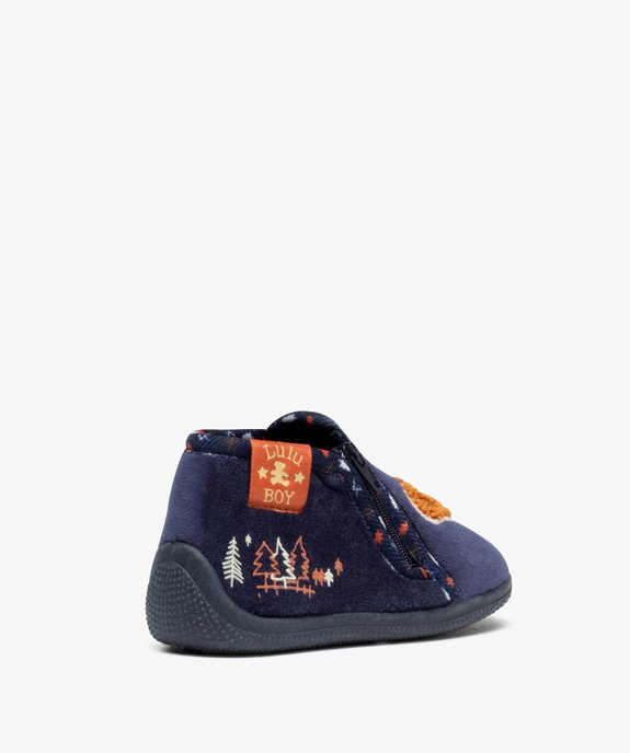 Chaussons bébé garçon doux à zip - Lulu Castagnette vue4 - LULU CASTAGNETT - GEMO