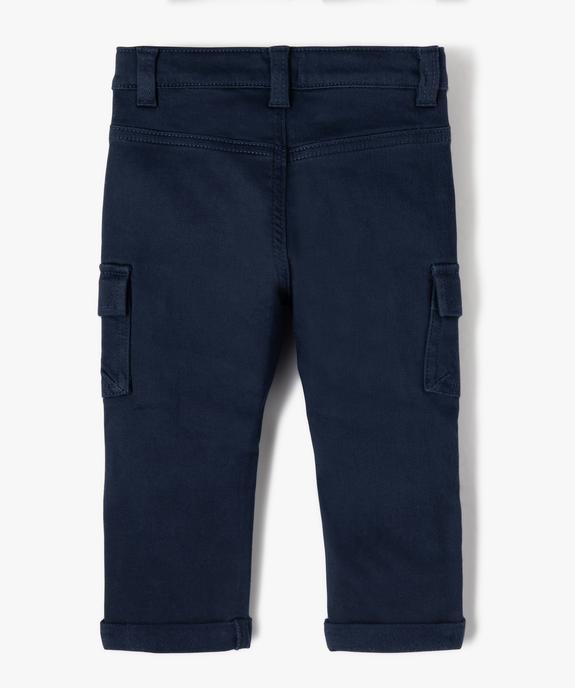 Pantalon avec poches à rabat bébé vue4 - GEMO 4G BEBE - GEMO