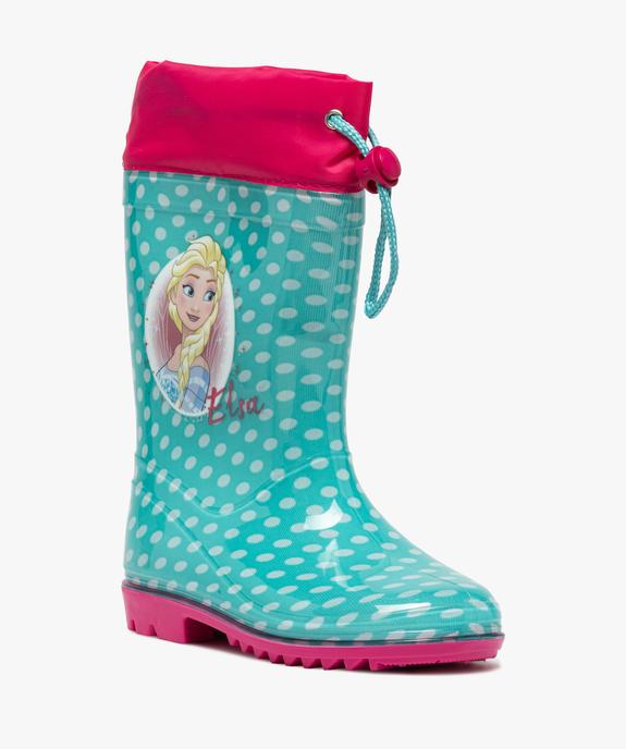 Bottes de pluie fille à col ajustable – Reine des Neiges vue2 - REINE DES NEIGE - GEMO