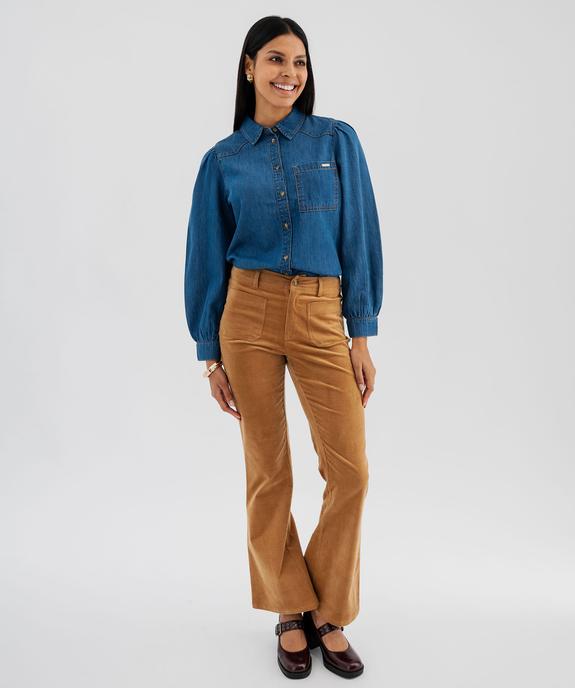 Chemise en jean femme - LuluCastagnette vue5 - LULU CASTAGNETTE GEMO FOR GOOD - GEMO