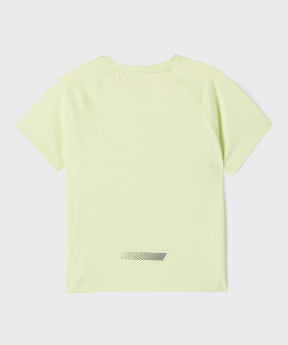 Tee-shirt manches courtes spécial sport avec inscription poitrine garçon vue3 - GEMO 4G GARCON - GEMO