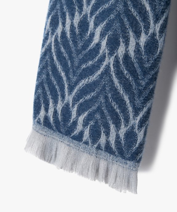 Écharpe femme jacquard toute douce vue2 - GEMO (ACCESS) - GEMO