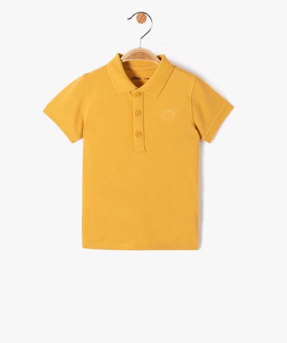 Polo manches courtes en maille piquée bébé garçon vue1 - GEMO(BEBE DEBT) - GEMO