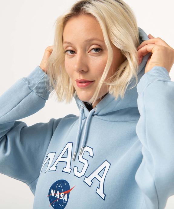 Sweat femme à capuche avec large inscription - Nasa vue5 - NASA - GEMO