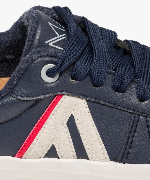 Baskets garçon unies à lacets – Alma Planète vue6 - ALMA PLANETE - GEMO